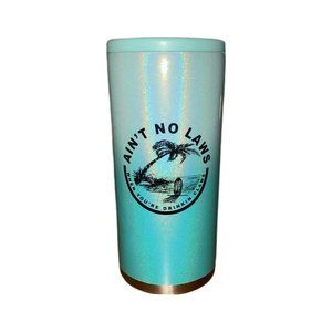 AINT NO LAWS SLIM CAN INSULATOR 12 oz Stainless Steel Can Cooler, Aqua Ombre!!!!
